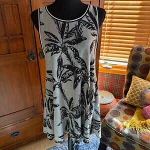 Forever 21 Palm Tree Tank Dress, Size Medium